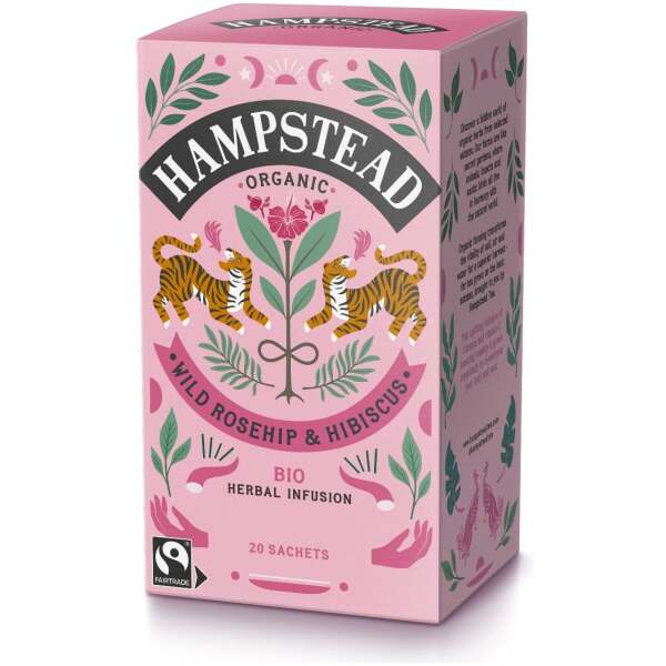 Hampstead Tea Hagebutte & Hibiskus Tee 20 Stück