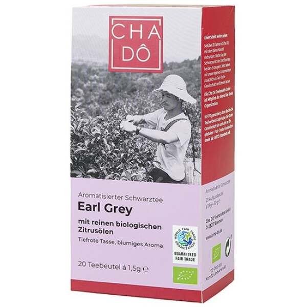 Cha Dô Earl Grey mit Bergamotte 20 x 1.5g - Cha Dô