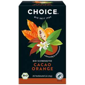 Choice Schwarztee Kakao Orange 20 Stück - Choice