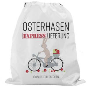Beutel Osterhasen Express Lieferung Fahrrad - Sweets