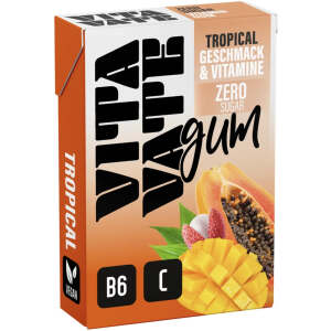 Vitavate Vitamin Kaugummi Zero Tropical 28.2g - Vitavate