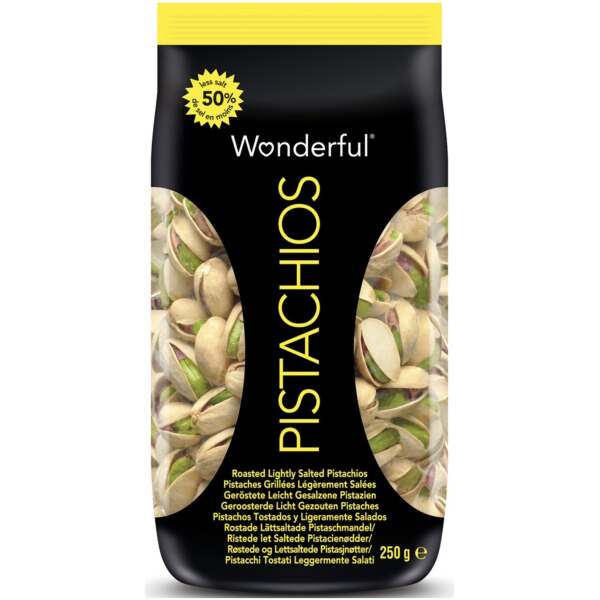 Wonderful Pistazien leicht gesalzen 250g - Wonderful Pistachios