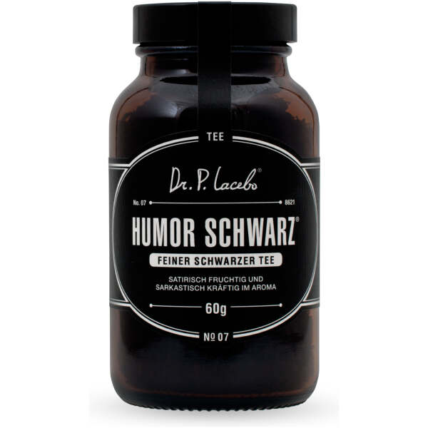 Dr. P. Lacebo Humor Schwarz Tee 60g - Dr. P. Lacebo