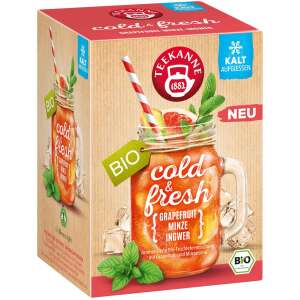 Teekanne cold & fresh Grapefruit-Minze-Ingwer Bio 15er - Teekanne