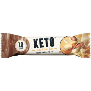 Keto on the Go Peanut Chocolate Bar 35g - Keto on the Go