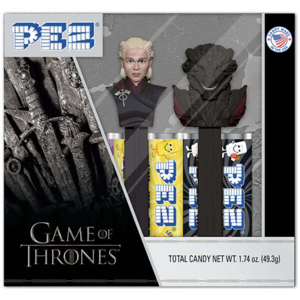 PEZ USA Game of Thrones Daenerys Targaryen & Drogon Gift Set - PEZ