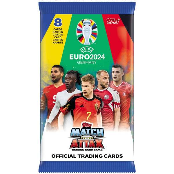 Topps Euro 2024 Match Attax Pack mit 8 Karten - Topps