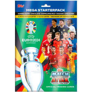 Topps Euro 2024 Match Attax Starter Pack Album mit 23 Karten - Topps