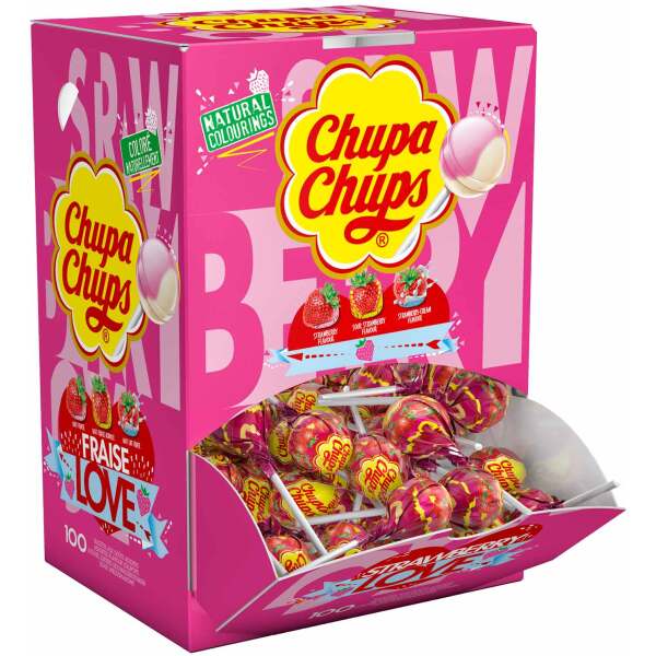 Chupa Chups Strawberry Love 150er