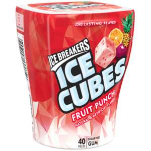 Ice Breakers Ice Cubes Fruit Punch Sugar Free Gum 92g - Ice Breakers