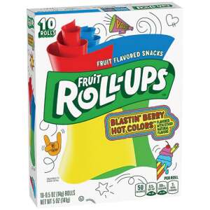 Fruit Roll-Ups Blastin Berry Hot Colors 141g - Fruit Roll-Ups