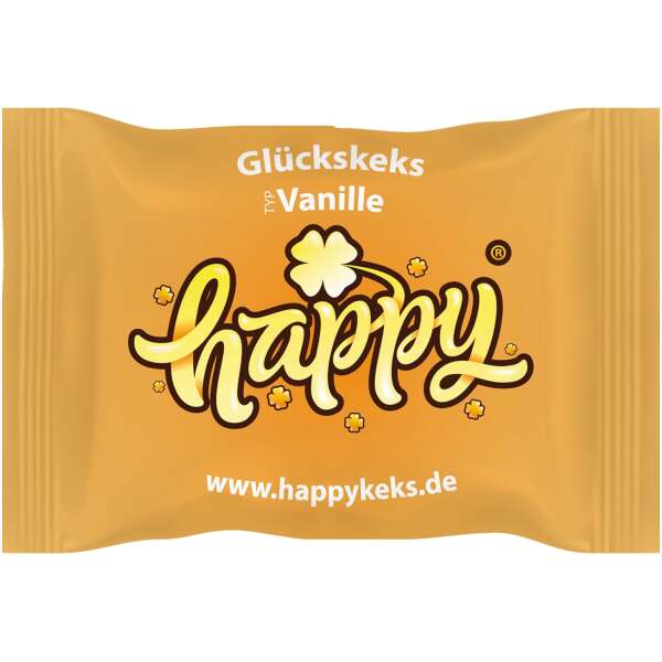Happy Keks Vanille 1 Stück - Happy Keks Glückskekse