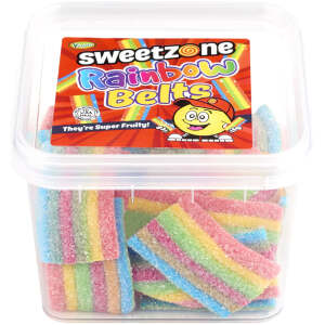 Sweetzone Mini Tubs Rainbow Belts 170g - Sweetzone