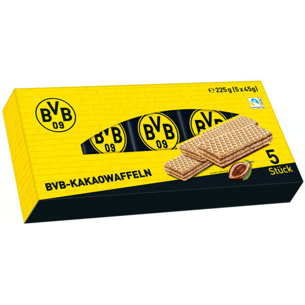 BVB Waffeln mit Kakaocreme 225g - Feiny Biscuits