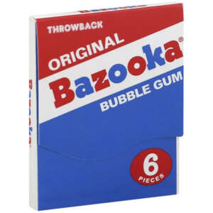 Bazooka Throwback Original Bubble Gum - Bazooka