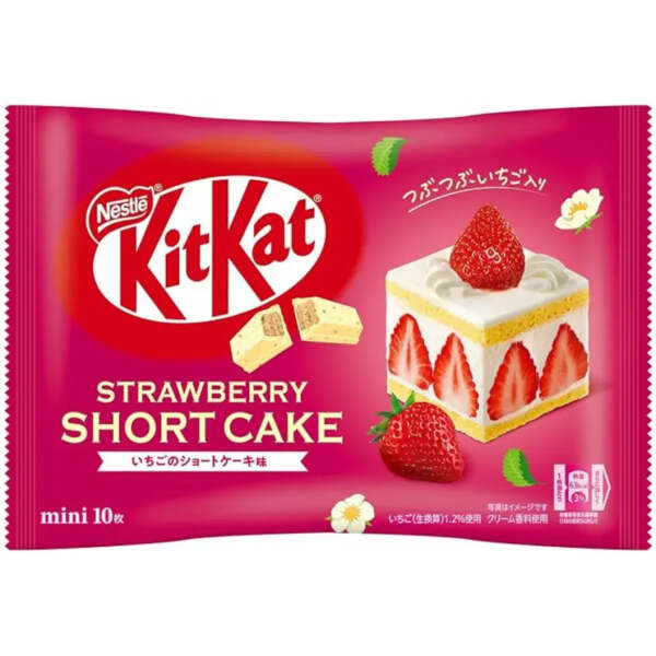 Kit Kat Strawberry Short Cake 124g - KitKat