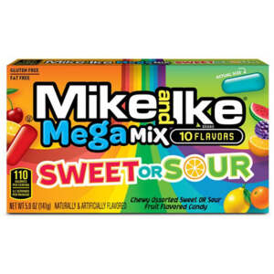 Mike and Ike Mega Mix Sweet or Sour 120g - Mike and Ike