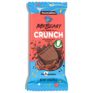 Mr. Beast Crunch Milk Chocolate with Puffed Rice 35g - Feastables