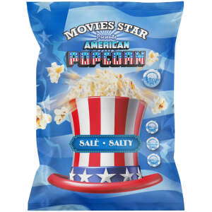 Movies Star Popcorn Salz Beutel 80g - Movies Star