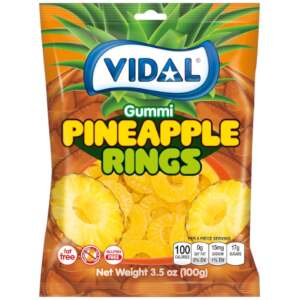 Vidal Pineapple Rings 100g - Vidal