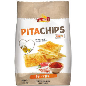 Pita Chips Paprika 90g - La Mole