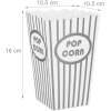 Popcorntüten silber 48er Set - Sweets