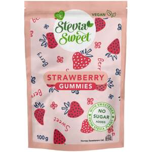 Stevia Sweet Vegane Gummibärchen-Erdbeeren 100g - Stevia Sweet