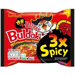 Buldak Ramen Noodles Hot Chicken 3 x Spicy 5 x 140g - Buldak Ramen