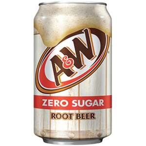 A & W Root Beer Diet 355ml - A & W