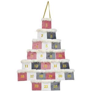 Adventskalender Tannenbaum pink/rosa 55cm x 77cm - Sweets