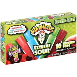 Warheads Sour Freezer Pops 283.5g - Warheads