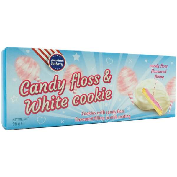 American Bakery Candyfloss & White Cookies 96g