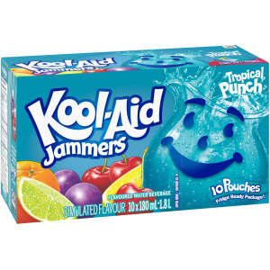 Kool Aid Jammers Tropical Punch 180ml 10 Stück - Kool-Aid