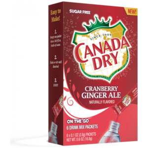 Canada Dry Singles To Go Cranberry Ginger Ale Drink Mix 6er - Canada Dry