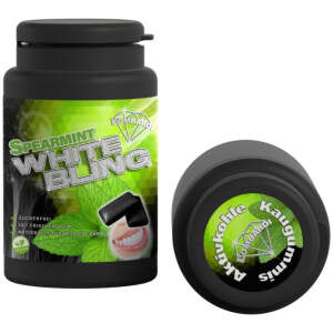 White Bling Spearmint Aktivkohlekaugummi 45er 63g - White Bling