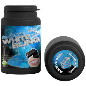 White Bling Strong Mint Aktivkohlekaugummi 45er 63g - White Bling