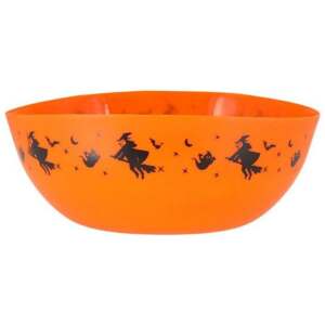 Halloween Schale mit Hexendeko orange 24cm - Sweets