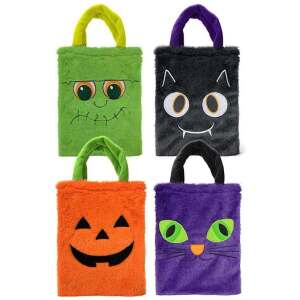 Halloween Plüschtaschen 23 x 30cm 4er Set - Sweets