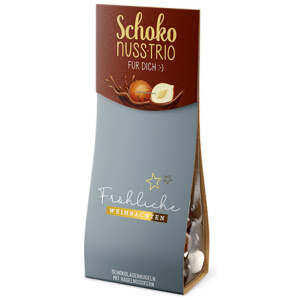 Schokonuss Trio Fröhliche Weihnachten 90g - La Vida