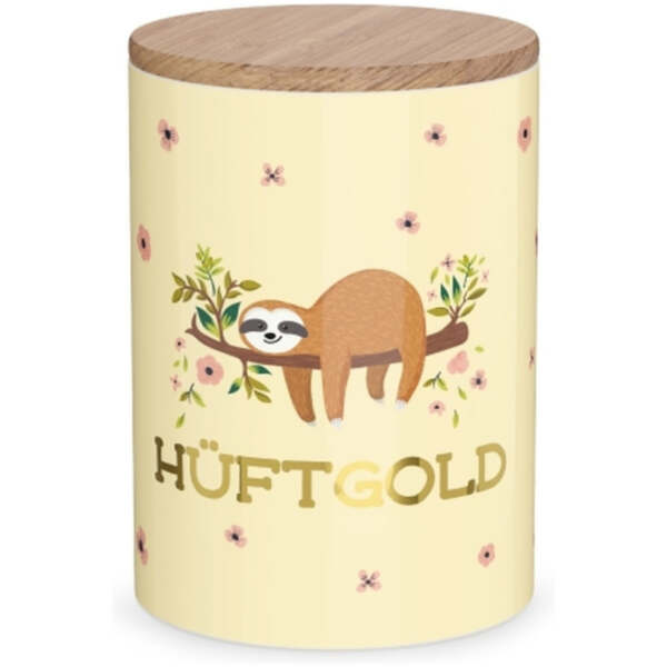 Vorratsdose Faultier Hüftgold