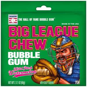 Big League Chew Watermelon 60g - Big League Chew