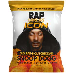 Rap Snacks Snoop Dogg Cheddar BBQ 71g - Rap Snacks