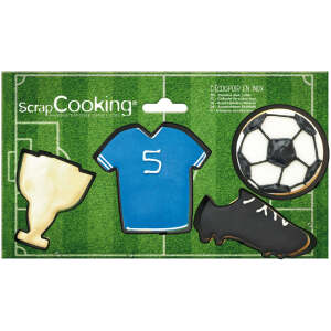 Scrap Cooking 4er Set Ausstechformen Fussball - ScrapCooking