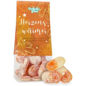 Herzenswärmer Bonbons mit Ingwer & Orangengeschmack 50g - Der Zuckerbäcker