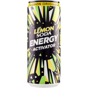 Lemon Soda Energy Activator Lemon Original 330ml - Fonti di Crodo