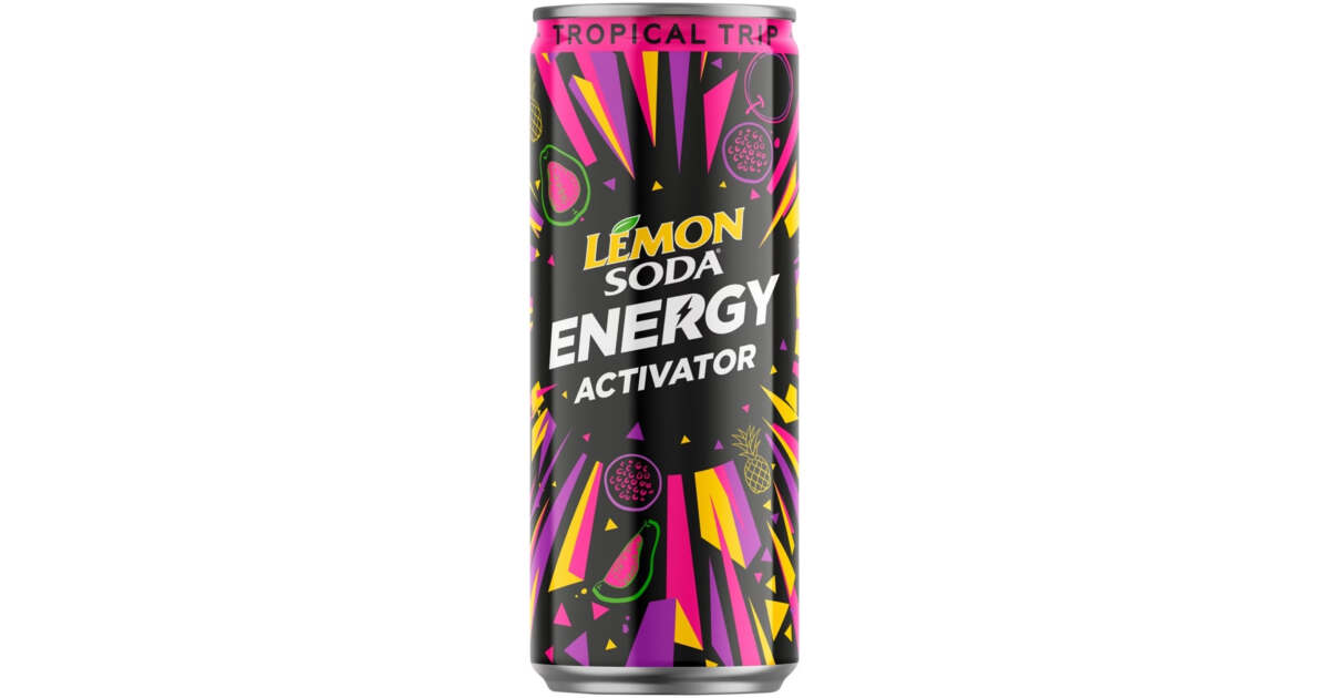 Lemon Soda Energy Activator Tropical Trip 330ml | Sweets.ch