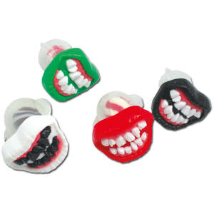 Gruselgebiss Lollipop Ugly Mouth Pop 15g 4er-Set - Sweet Flash