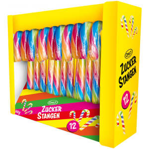 Zuckerstangen Rainbow 12 Stück 144g - Only