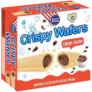 American Bakery Crispy Wafers Cocoa Cream 180g - American Bakery