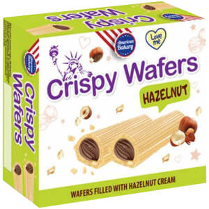 American Bakery Crispy Wafers Hazelnut 180g - American Bakery